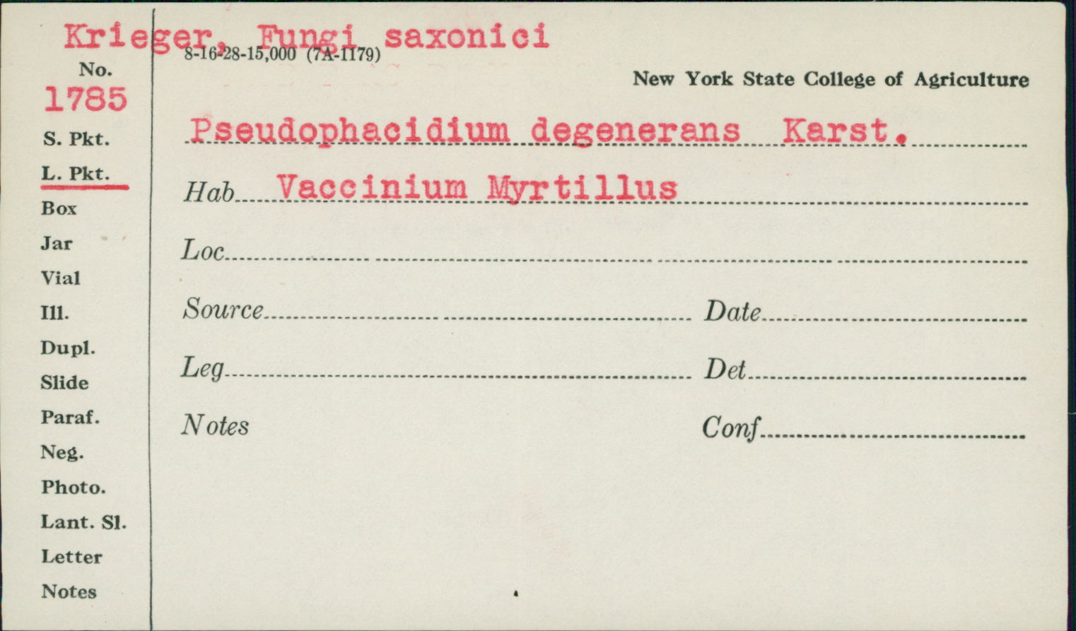 Sporomega degenerans image