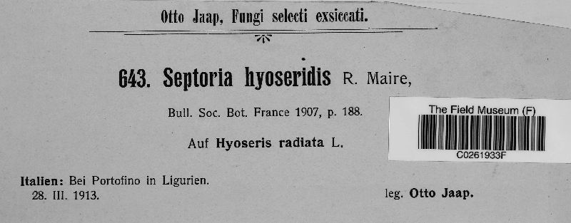 Septoria hyoseridis image