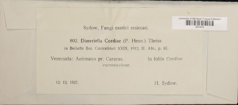 Dimeriella cordiae image