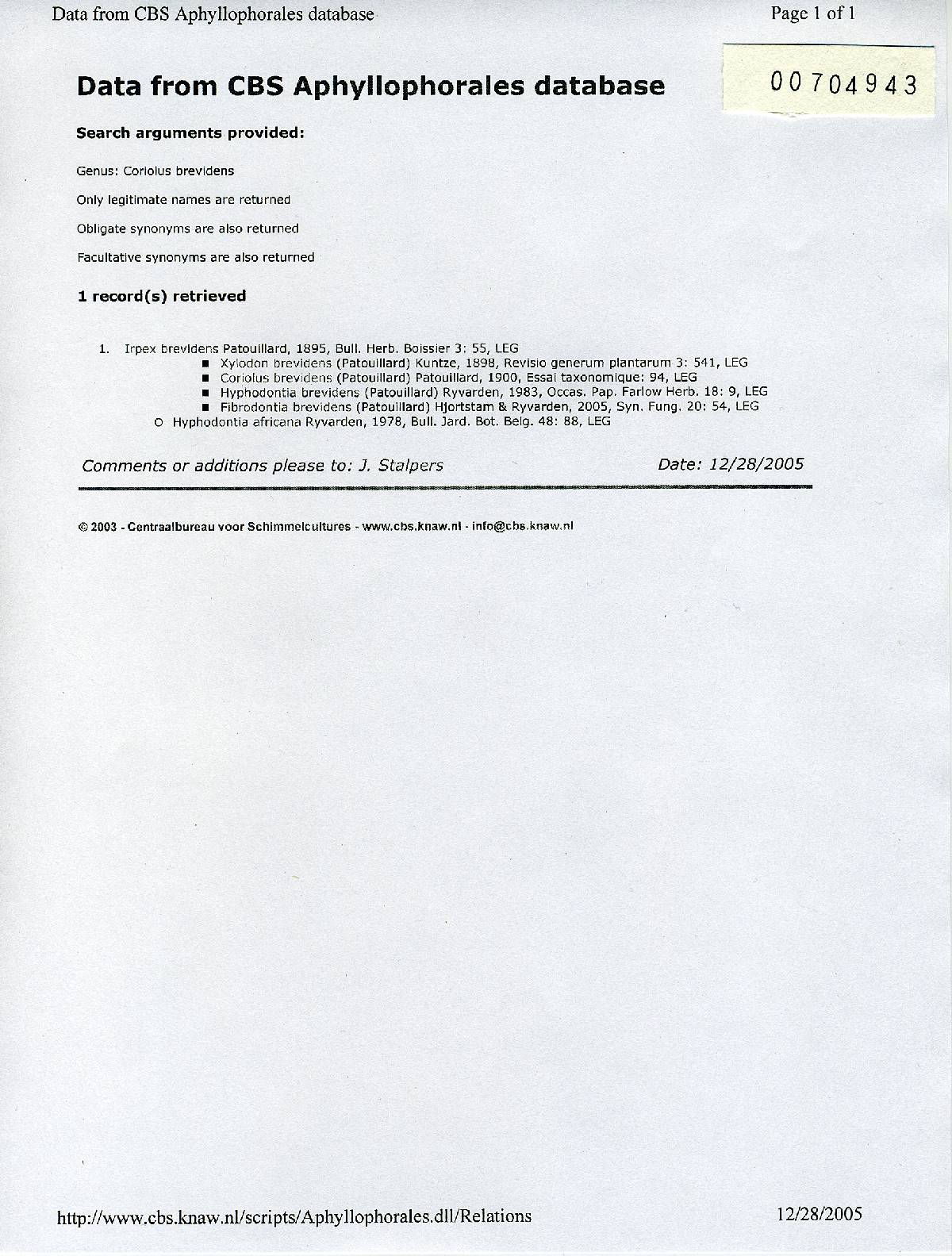 Fibrodontia brevidens image